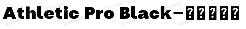 Athletic Pro Black字体转换